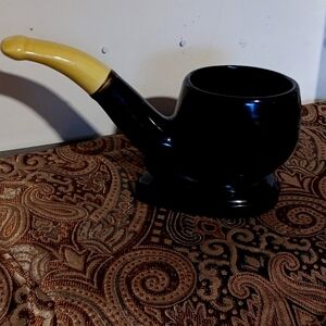 Vintage smoking pipe planter